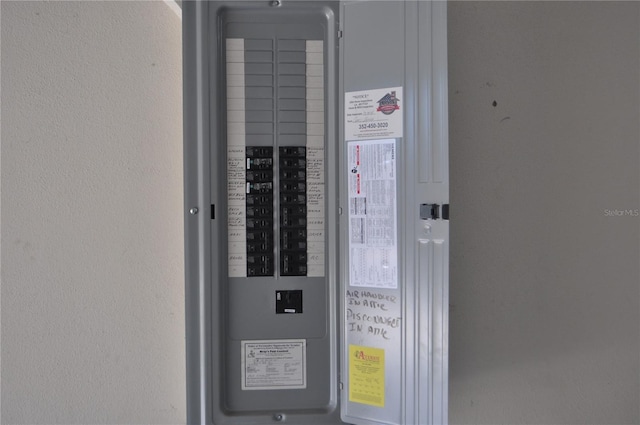 utility room featuring electric panel