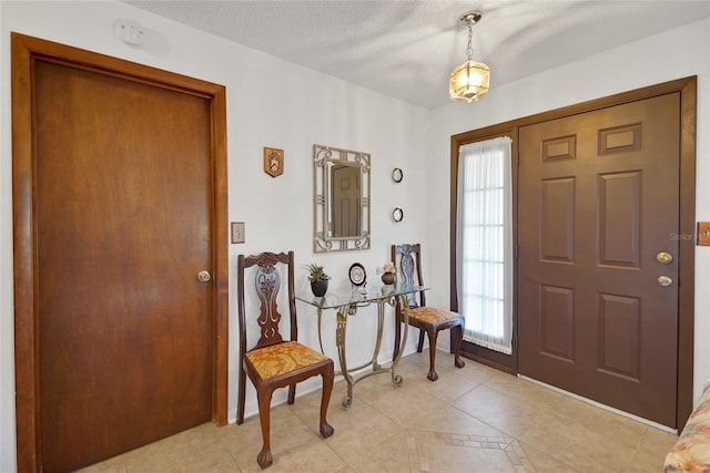 12338 S Putney Ct, Leesburg, FL 34788 - entryway featuring plenty of natural light, baseboards, and a textured ceiling