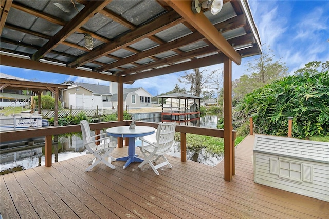12338 S Putney Ct, Leesburg, FL 34788 - deck with a water view