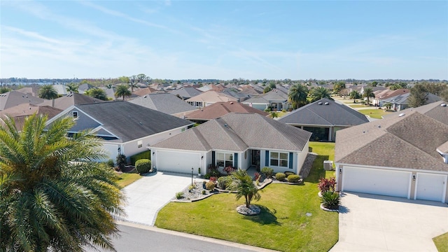 bird's eye view featuring a residential view