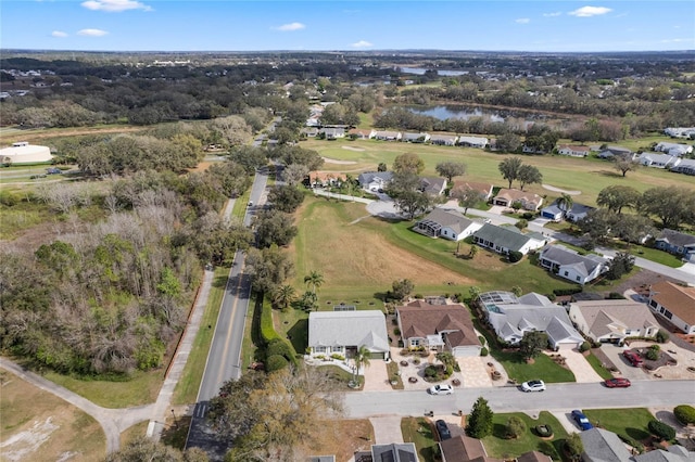 25274 Lost Oak Cir, Leesburg, FL 34748 - drone / aerial view featuring a residential view and a water view