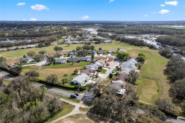 25274 Lost Oak Cir, Leesburg, FL 34748 - drone / aerial view with a water view and a residential view