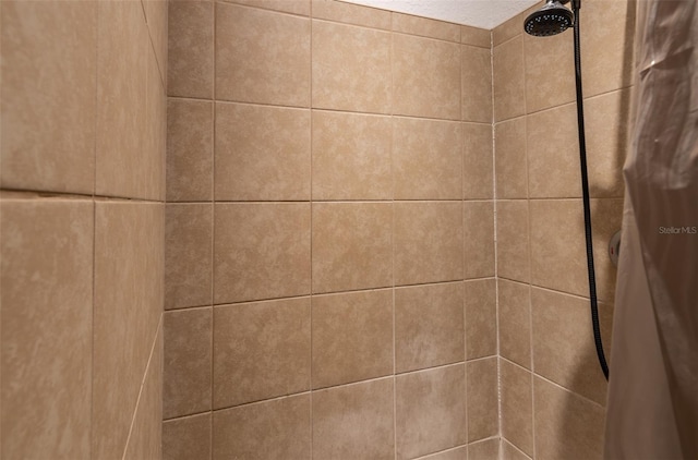 details with tiled shower