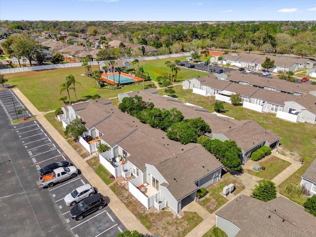 bird's eye view featuring a residential view