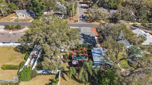 birds eye view of property featuring a residential view