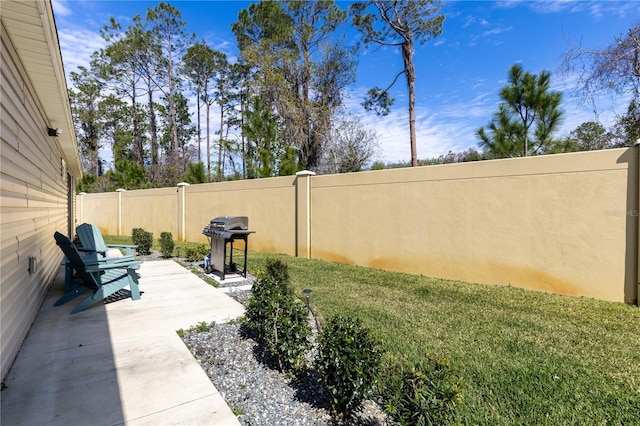 3390 Melissa Ln, The Villages, FL 32163 - view of yard with fence and a patio