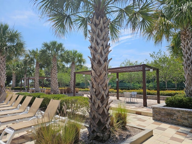 1723 Happiness Row, Kissimmee, FL 34744 - view of community with a patio, fence, and a pergola