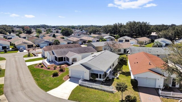 aerial view featuring a residential view