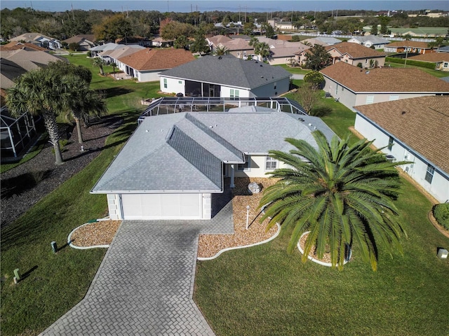 bird's eye view featuring a residential view