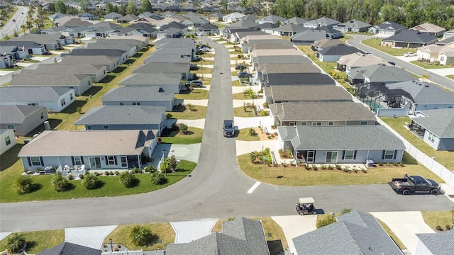 bird's eye view featuring a residential view