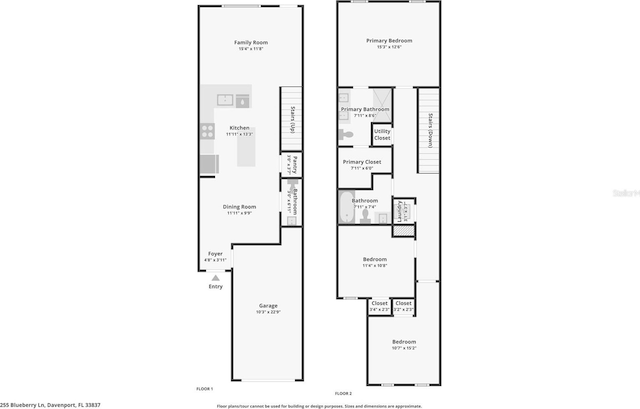 255 Blueberry Ln, Davenport, FL 33837 - plan