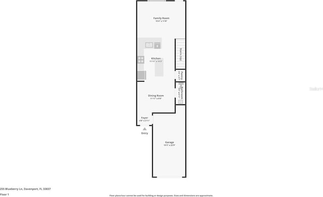 255 Blueberry Ln, Davenport, FL 33837 - floor plan