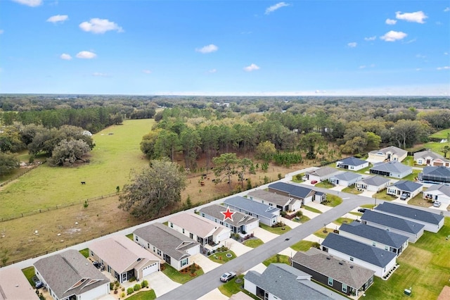 bird's eye view featuring a residential view