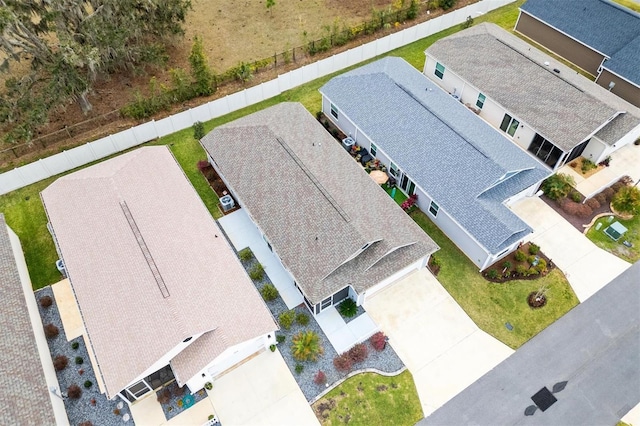 bird's eye view featuring a residential view