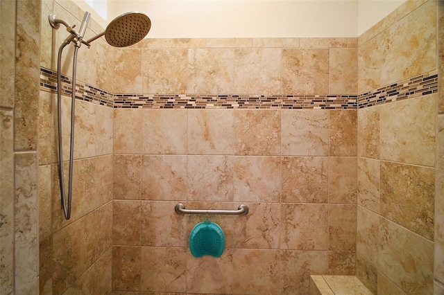 room details featuring tiled shower