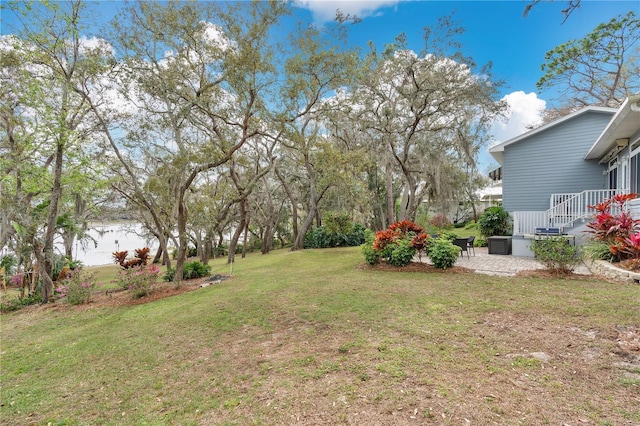 view of yard featuring a patio area