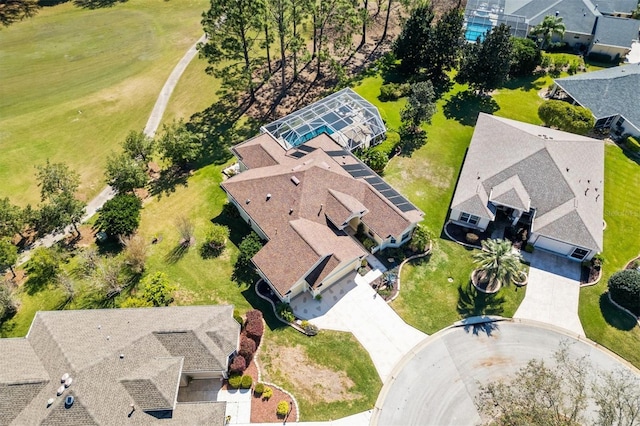 drone / aerial view featuring a residential view