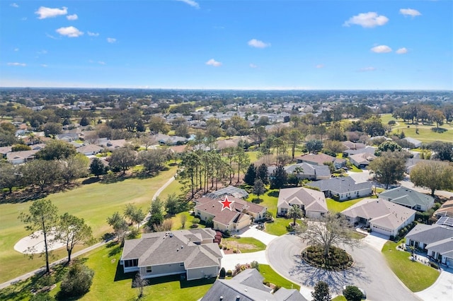 drone / aerial view featuring a residential view