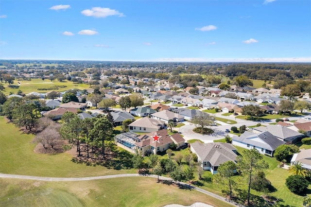 birds eye view of property featuring a residential view