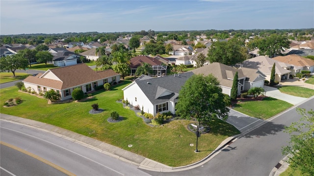 aerial view featuring a residential view
