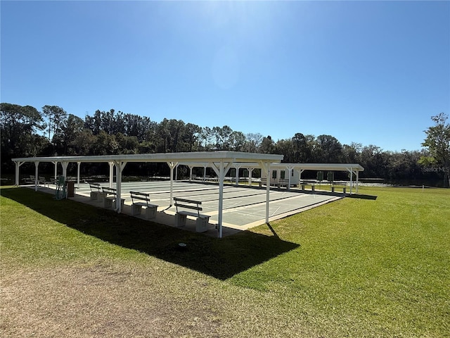 view of horse barn