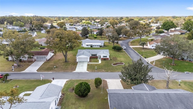 aerial view featuring a residential view