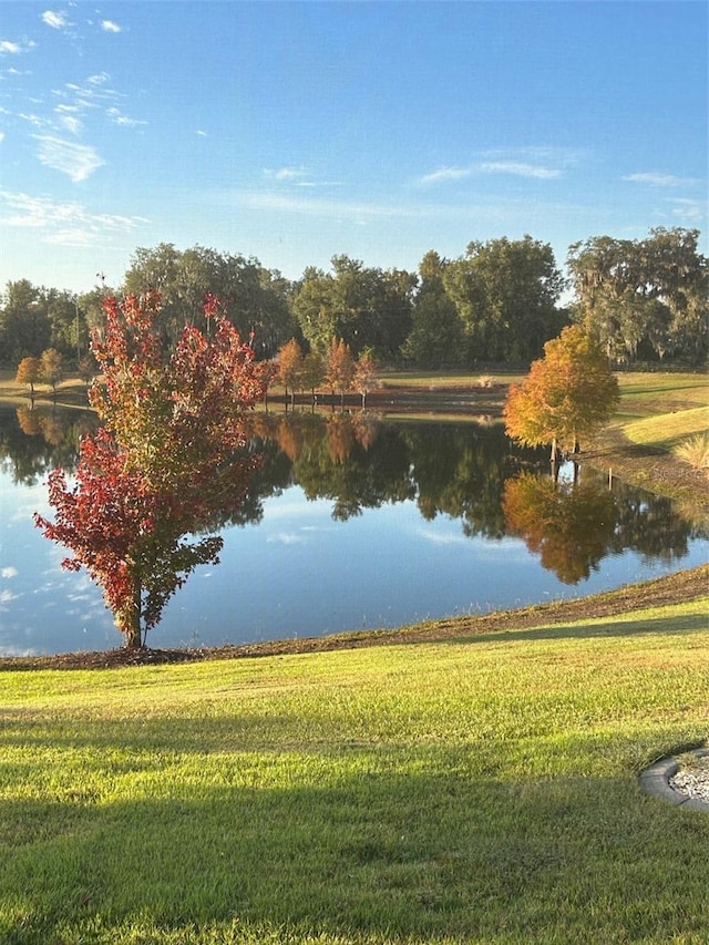 view of water feature