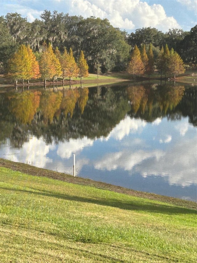 view of water feature