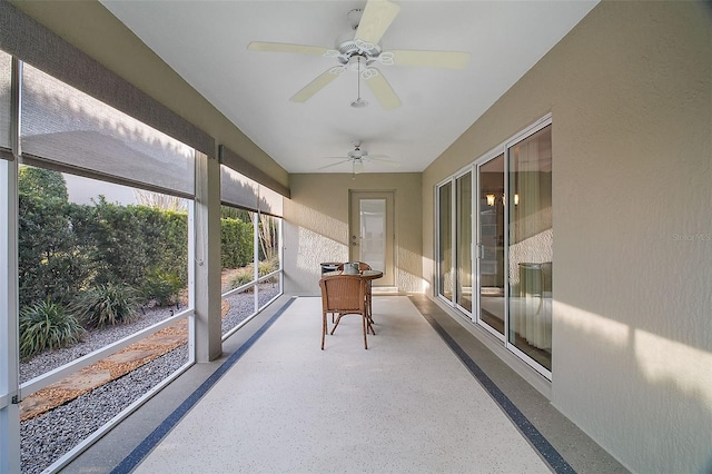 view of sunroom / solarium