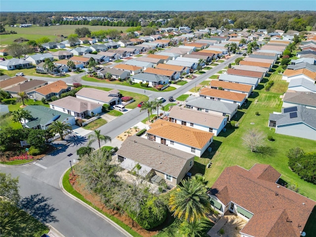 aerial view featuring a residential view