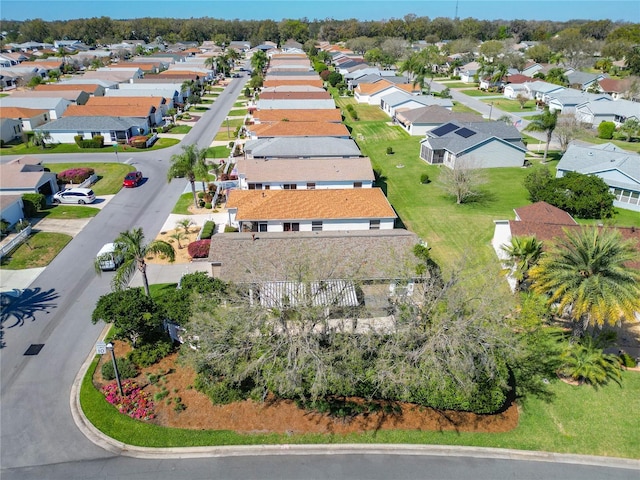 aerial view featuring a residential view