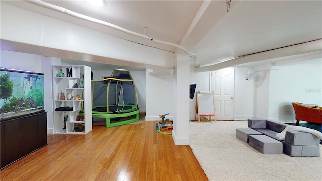 1930 Hilltop Dr, Mount Dora, FL 32757 - recreation room featuring baseboards and wood finished floors