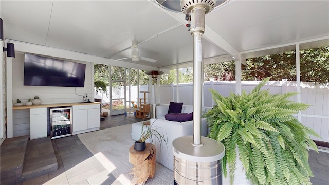 1930 Hilltop Dr, Mount Dora, FL 32757 - sunroom / solarium with wine cooler
