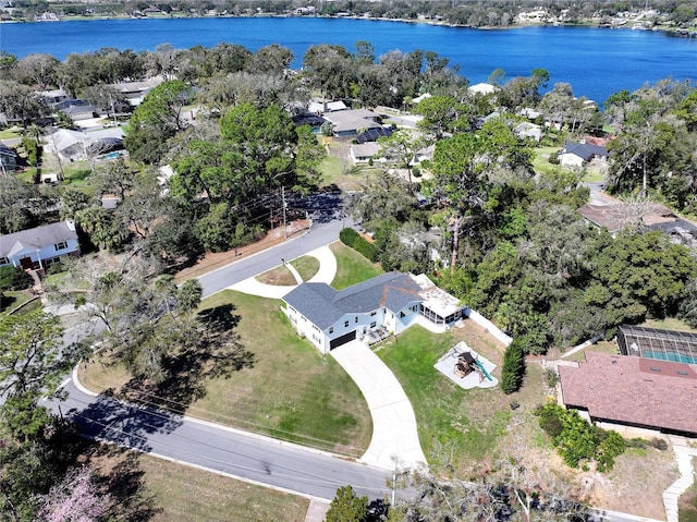 1930 Hilltop Dr, Mount Dora, FL 32757 - drone / aerial view with a residential view and a water view