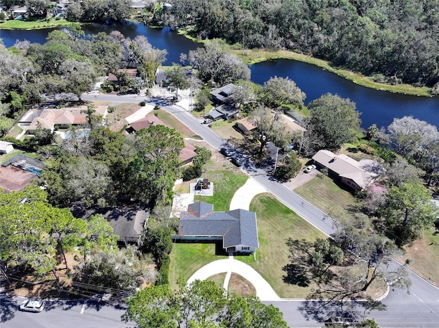 1930 Hilltop Dr, Mount Dora, FL 32757 - bird's eye view featuring a residential view and a water view