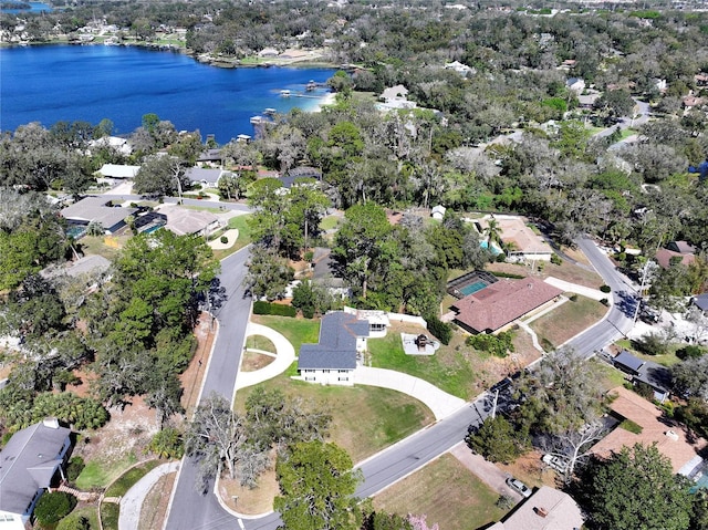 1930 Hilltop Dr, Mount Dora, FL 32757 - aerial view with a residential view and a water view