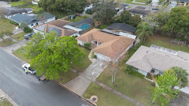 birds eye view of property featuring a residential view