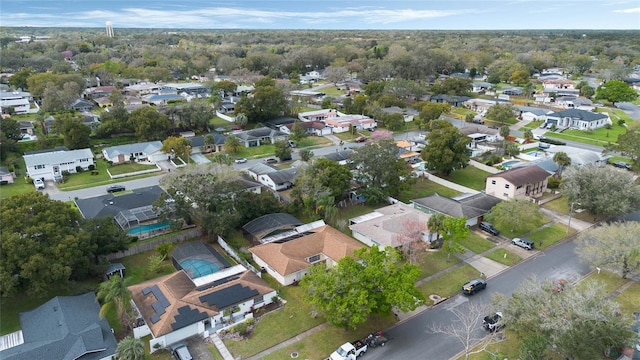 bird's eye view with a residential view