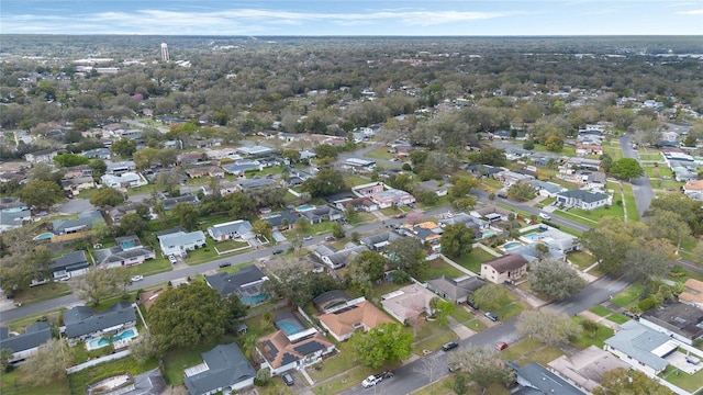 bird's eye view with a residential view