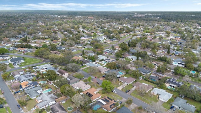 drone / aerial view featuring a residential view