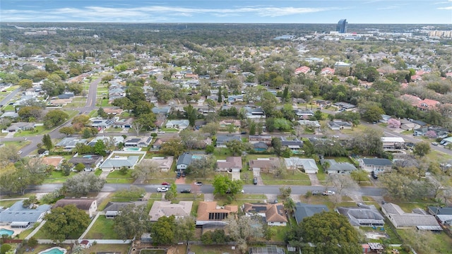 aerial view featuring a residential view