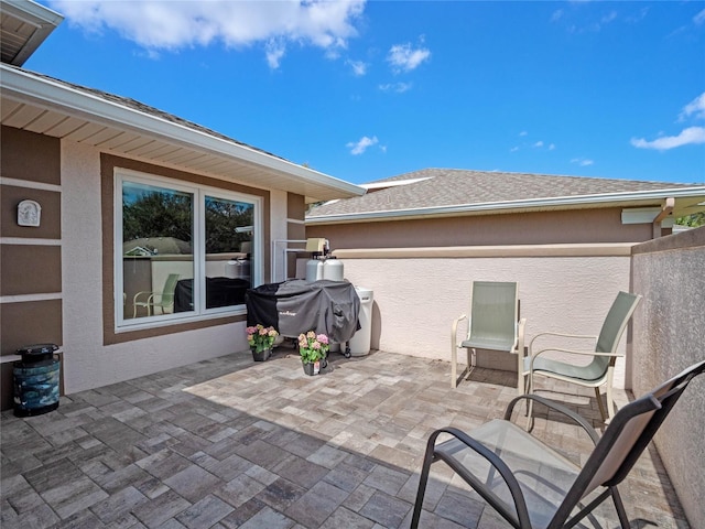 view of patio / terrace featuring area for grilling