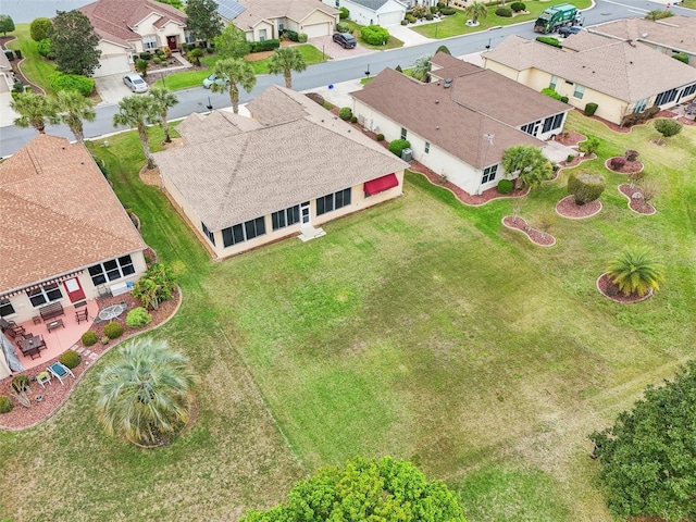 drone / aerial view with a residential view