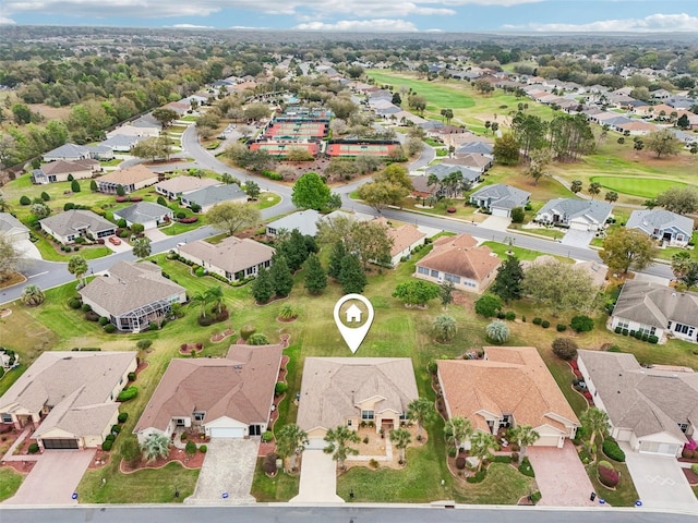 bird's eye view featuring a residential view