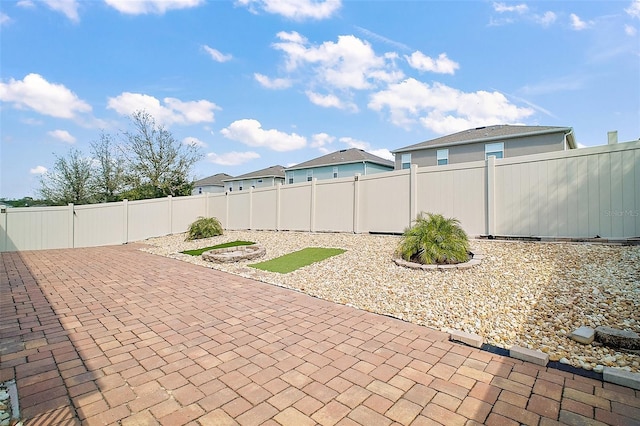 view of patio / terrace with a fenced backyard