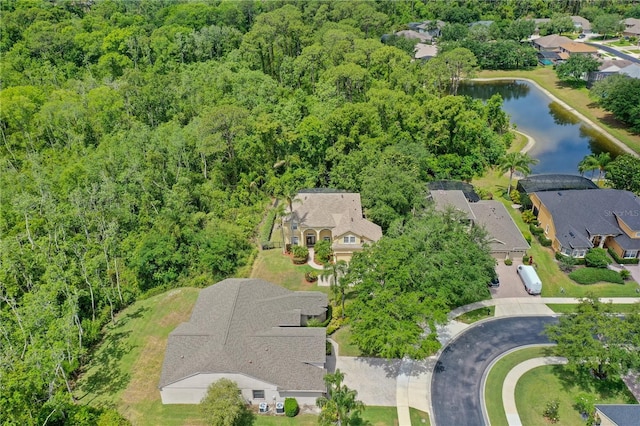 3430 Turningwind Ln, Winter Garden, FL 34787 - aerial perspective of suburban area with a large body of water and a heavily wooded area