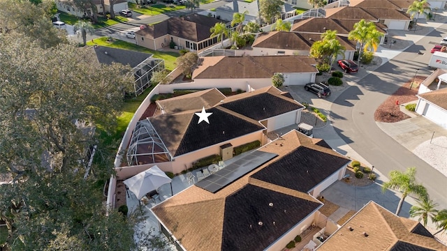 bird's eye view featuring a residential view