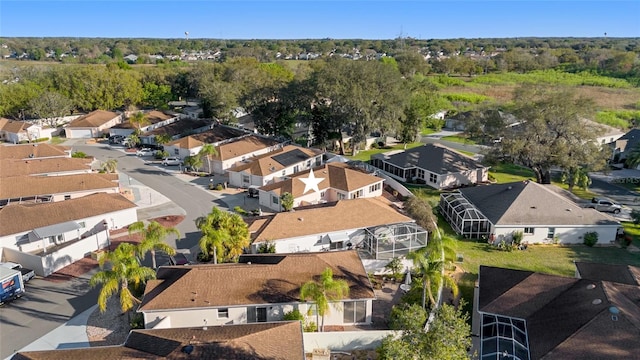 drone / aerial view with a residential view