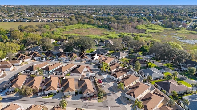 bird's eye view with a residential view