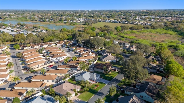 drone / aerial view with a residential view